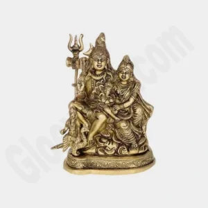 Shiva Parvati Ganesha God Statue